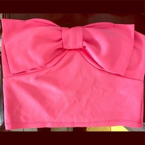 Pink crop top